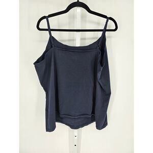 Cj Banks Women's Navy Cotton Blend Layer Your Look Cami Top Size 2X